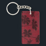 BlumenkopfSilhouetten über den Hintergrund der Kri Schlüsselanhänger<br><div class="desc">Blumenkopfgemälde sind in diesem zeitgenössischen botanischen Gemälde ein Set vor einem Hintergrund,  der durch eine Verkrüstung geprägt ist. Das tiefe Rot der Kulisse dient als großartiger Akzent für die in diesem Stück dargestellten Blumenschatten.</div>