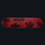 BlumenkopfSilhouetten über den Hintergrund der Kri Skateboard<br><div class="desc">Blumenkopfgemälde sind in diesem zeitgenössischen botanischen Gemälde ein Set vor einem Hintergrund,  der durch eine Verkrüstung geprägt ist. Das tiefe Rot der Kulisse dient als großartiger Akzent für die in diesem Stück dargestellten Blumenschatten.</div>