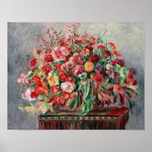 Blumenkorb von Renoir Poster