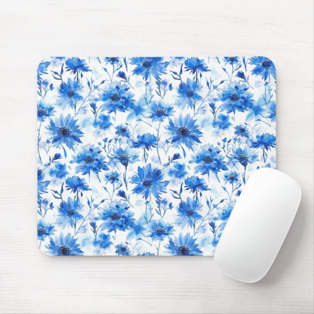 Blumenkornblume Typ Blau Blume Mousepad (Mit Mouse)