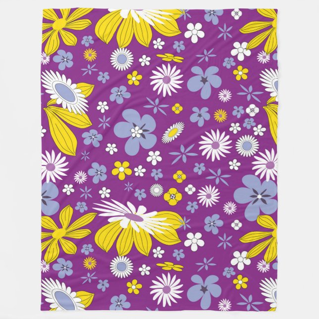 Blumenkraft-Decke Fleecedecke (Vorderseite)