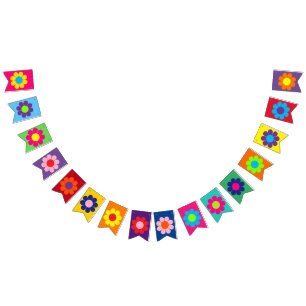 Blumenkraft Wimpelkette