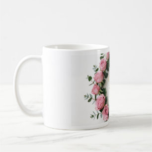 Blumenkranz Goldfolie Sticker Set Rosarot R Kaffeetasse