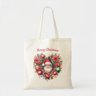 Blumenkranz in Herzform - Weihnachtsmann Tragetasche