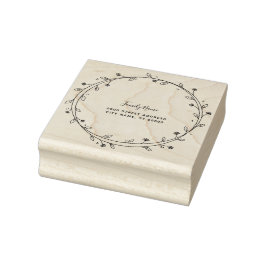 Blumenkranz-Stempel Gummistempel