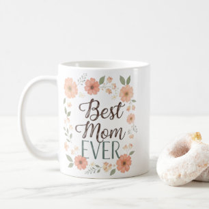 Blumenkranz-Zitat-Tasse   Keramik-Kaffeetasse Kaffeetasse