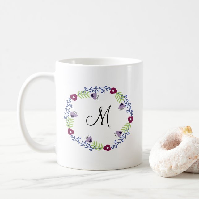 Blumenkraut Erste Kaffee-Tasse Kaffeetasse (Mit Donut)