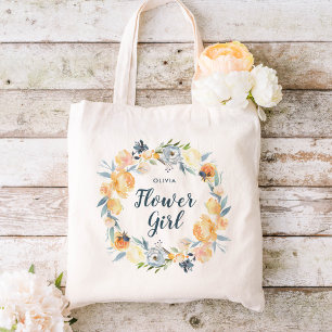 Blumenkraut, Mit Monogramm Blumengürtel Tragetasche