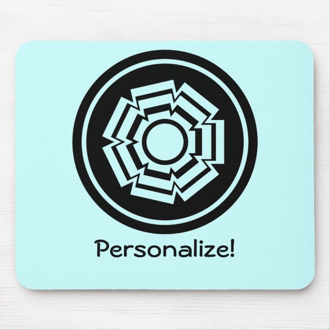 Blumenkraut, Mousepad, schwarz Mousepad (Vorne)