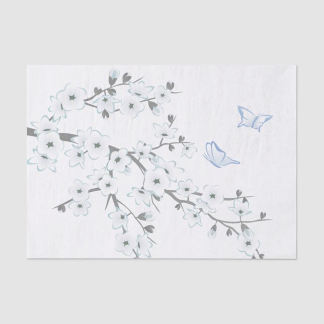Blumenkrebs Butterblüten Weiß Seidenpapier (Vorderseite)