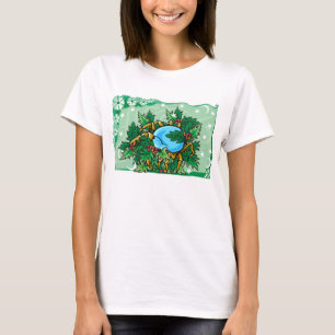 Blumenkrebs in Holly T-Shirt