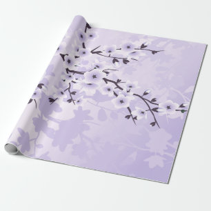 Blumenkrebs nur Lila Geschenkpapier