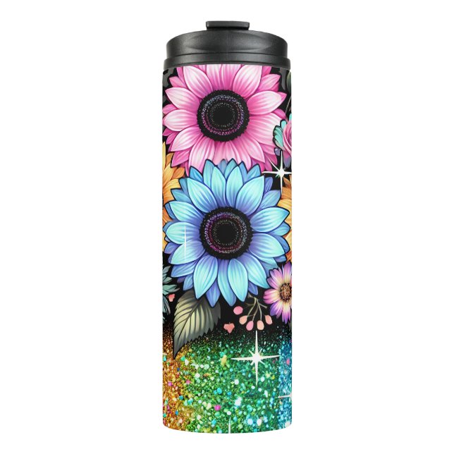 Blumenkrebs-Sublimierung Wrapper-Design | Tumbler Thermosbecher (Vorderseite)