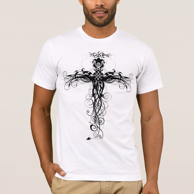 Blumenkreuz #5 T-Shirt (Vorderseite)