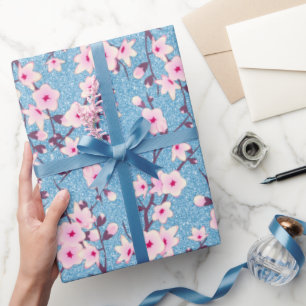 Blumenkreuz Blossom Blumenblätterpapier zum Glitz Geschenkpapier