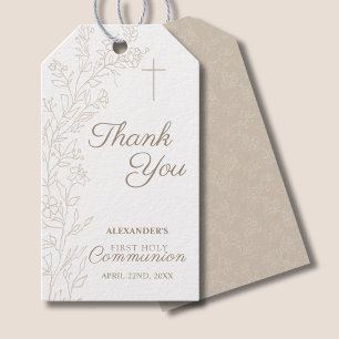 Blumenkreuz Dankeschön Erste Heilige Kommunion Geschenkanhänger