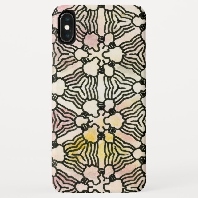 Blumenkreuz-Design auf einem iPhone-Fall Case-Mate iPhone Hülle (Rückseite)