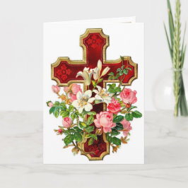 Blumenkreuz Karte