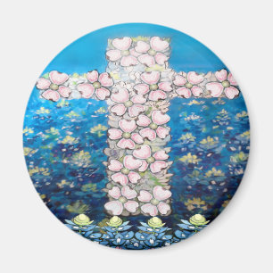 Blumenkreuz Magnet