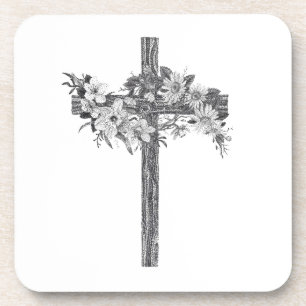 Blumenkreuz-Untersetzer Getränkeuntersetzer
