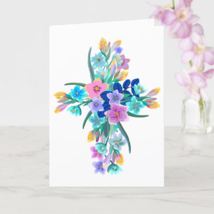 Blumenkreuzkarte Karte