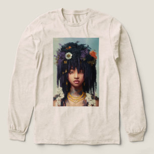 Blumenkronenmädchen Tri-Blend Shirt
