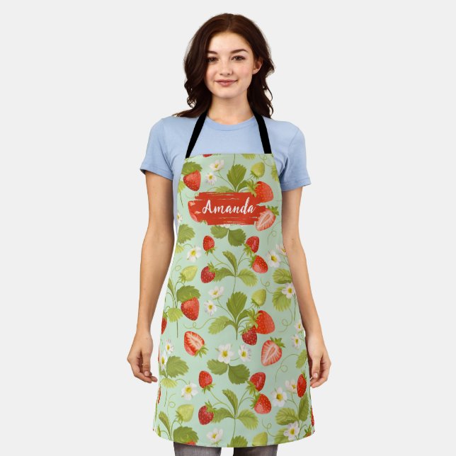 Blumenküche Custom Schürze, Herz, Cook Bake GRILLE Schürze (Getragen)