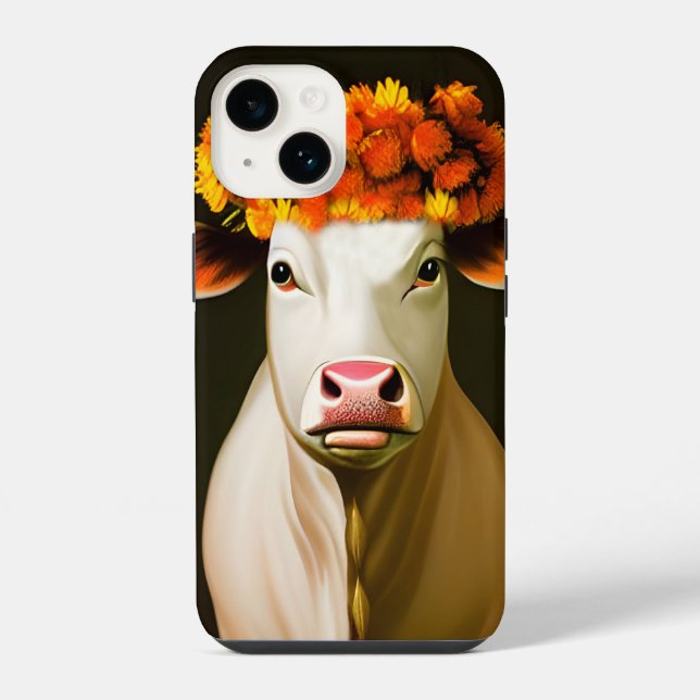 Blumenkuh iPhone 14 Hülle (Rückseite)