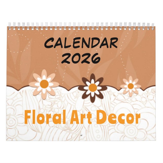 Blumenkunst-Dekor - 2026 Kalender (Titelbild)