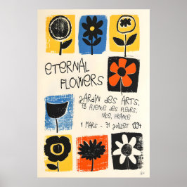 Blumenkunst-Druck abstrakter botanischer Poster, S Poster