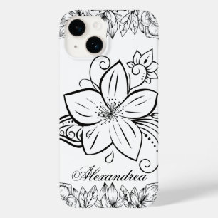 Blumenkunst, einfarbige Schönheit Case-Mate iPhone 14 Hülle