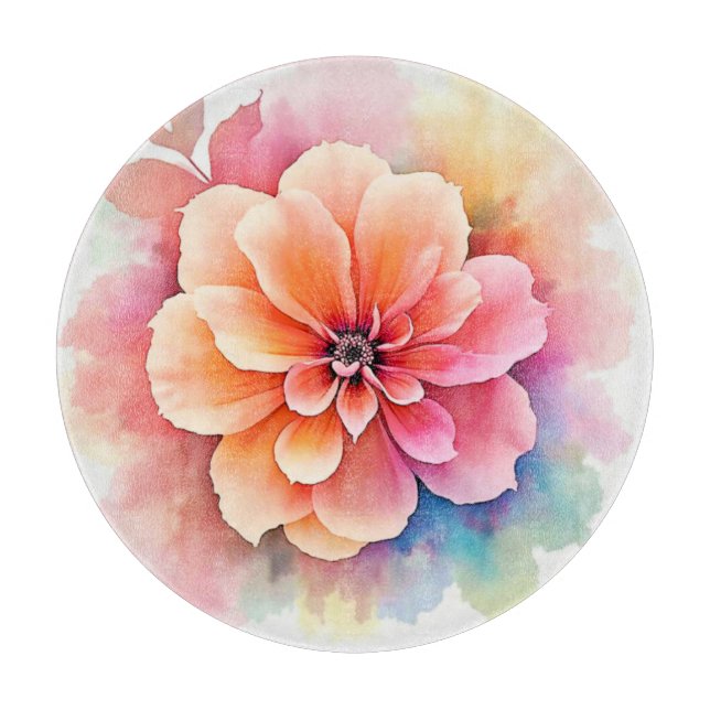 Blumenkunst enthüllt Design Schneidebrett (Vorderseite)