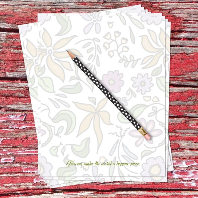 Blumenkunst Leer Scrapbook Papier Briefbogen (Von Creator hochgeladen)