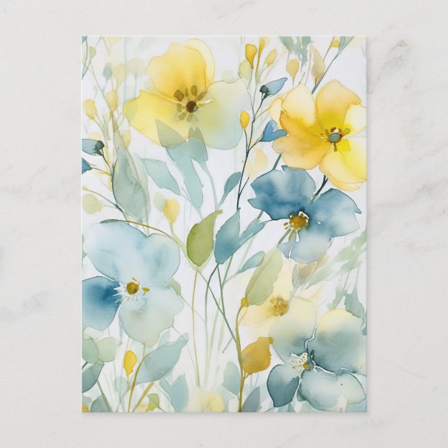 Blumenkunst Postkarte (Vorderseite)