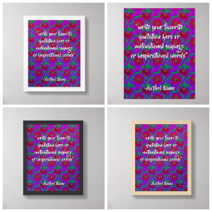 (Blumenkunst / Rote Blume) Erstellen Sie Ihr eigen Poster