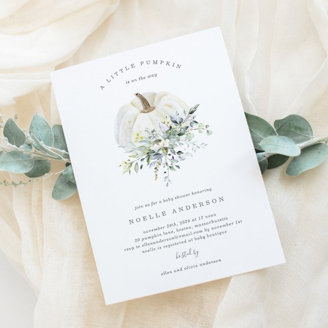 Blumenkürbis Kinderdusche Einladung (Von Creator hochgeladen)