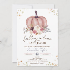 Blumenkürbis Kinderdusche, Herbst rustikal, Fall Einladung