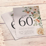 Blumenladen 60. Geburtstag Einladung Flyer<br><div class="desc">Feiern Sie Ihren besonderen Tag stilvoll mit diesem schönen, preiswerten Flyer. Dieses lebendige Design ist perfekt für jede Feier zum 60. Geburtstag geeignet und besticht durch farbenfrohe Blume mit einer modernen Drehung. Jedes Detail lässt sich so anpassen, dass es den perfekten Look für Ihre Veranstaltung schafft. Teilen Sie mit Familie...</div>