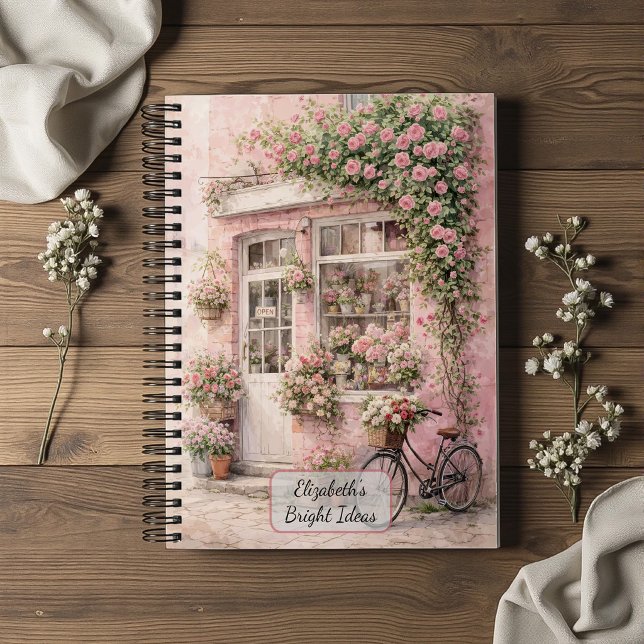 Blumenladen mit Fahrrad Notizbuch (Von Creator hochgeladen)