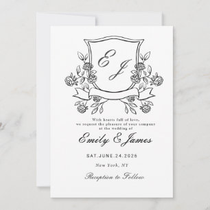 Blumenladen Viktorianische Hochzeitseinladung Save The Date