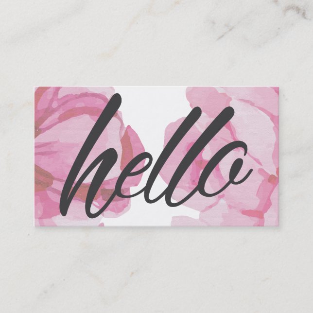 Blumenladen Visitenkarte (Vorderseite)