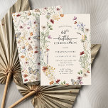 Blumenladen zum 60. Geburtstag Einladung<br><div class="desc">Blumenladen zum 60. Geburtstag. Dieses stilvolle und elegante 60. Geburtstagsjubiläum besticht durch herrliche handbemalte Aquarellfarben,  die als hübscher Kranz angeordnet sind und mit einem eleganten,  handgeschriebenen Drehbuch ausgezeichnet wurden. Finden Sie passende Artikel in der Boho Wildblume Birthday Collection.</div>
