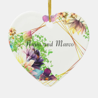 Blumenladen zur Hochzeit Keramik Ornament