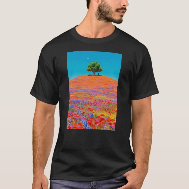 Blumenlandschaft T-Shirt (Vorderseite)
