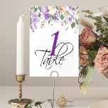 Blumenlavender Wedding Table Number Tischnummer<br><div class="desc">Schöne florale Aquarell Hochzeit TISCHNUMMER CARDS Karten für Registry Store Namen. Lila,  Pflaume,  Lavendel,  Lila,  violette Farben. Ideal für Sommer,  Frühling oder Herbst / Herbst Hochzeit Thema. Bearbeiten von Karten - Einfach Ihre Daten hinzufügen oder Schriftart,  Farbe und Größe ändern. Siehe Sammlung!</div>