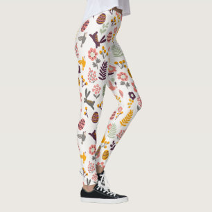 BlumenLeggings des ostern-Frühlings-Muster-  Leggings