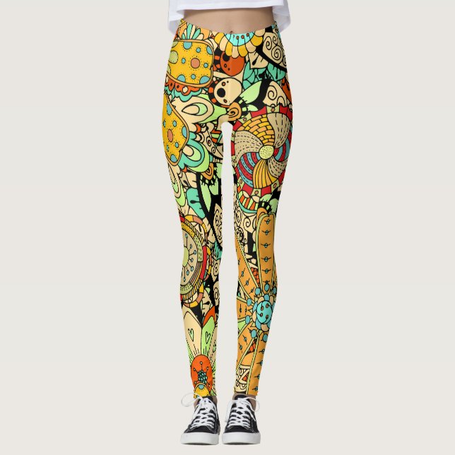 Blumenleggings Leggings (Vorderseite)