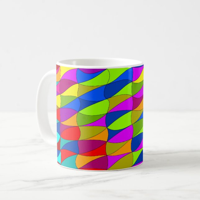 Blumenleistungs-Konfektionsmuster Kaffeemaschine T Kaffeetasse (Vorderseite Links)