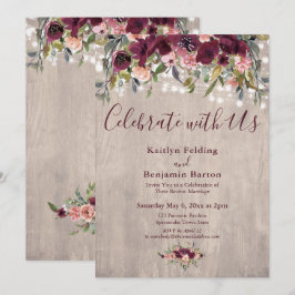 Blumenleuchten feiern mit unserem Empfang Einladung