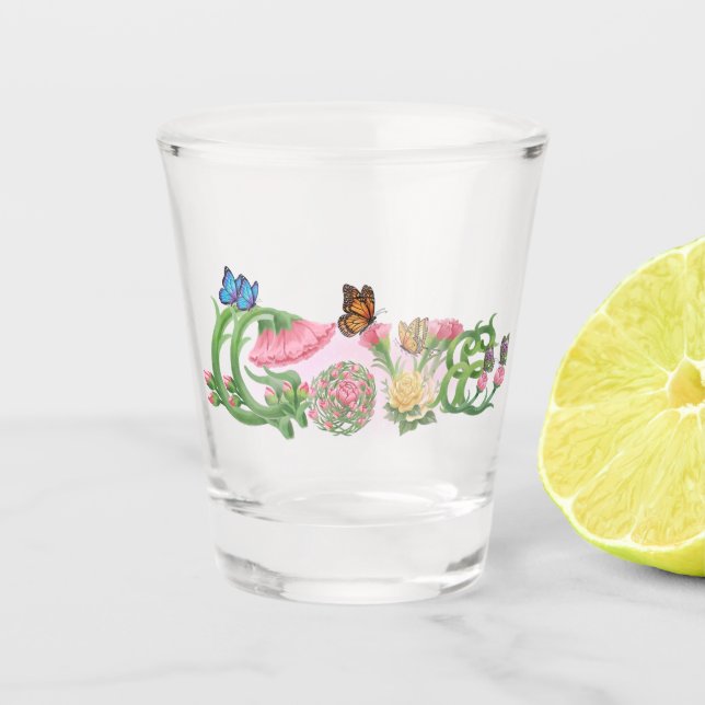 Blumenliebe  schnapsglas (Vorderseite)